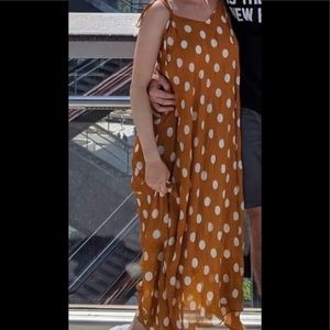 Polka dot maxi dress by English Factory